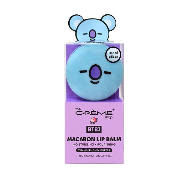 THE CREME SHOP BT21 KOYA Macaron Lip Balm - Acai Berry