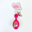 Mini Escova de Cabelo Rosa Snoopy com Chaveiro