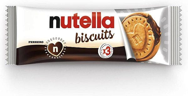 NUTELLA BISCUIT BISCOITO RECHEADO COM 3 UNIDADES