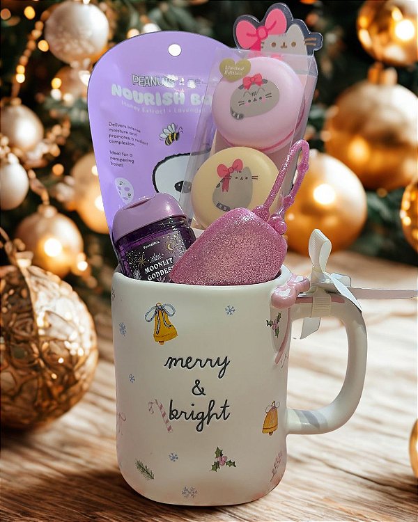 Kit Presente Burr Baskets - Merry e Bright