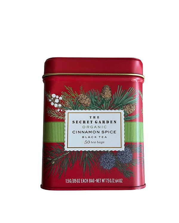 Chá Cinnamon Spice com 50 Sachês The Secret Garden