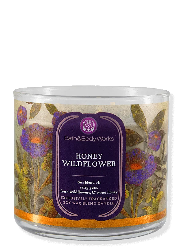 Honey WildFlower 3-Wick Candle - Bath and Body Works
