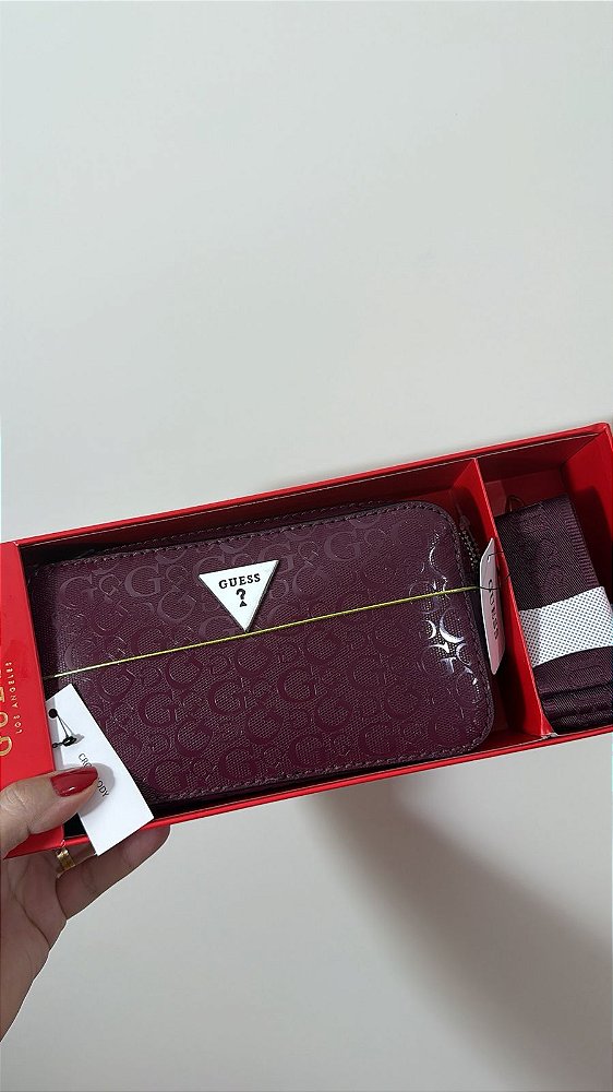 Bolsa Guess Crossbody - Cor OxBlood