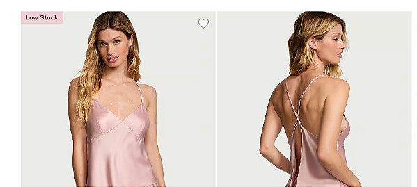Blusa Cetim/seda Rosa Chá Victória's Secret - Tam XL