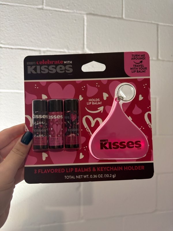 3 Lip Balms Hershey's Kisses x Taste Beauty + chaveiro