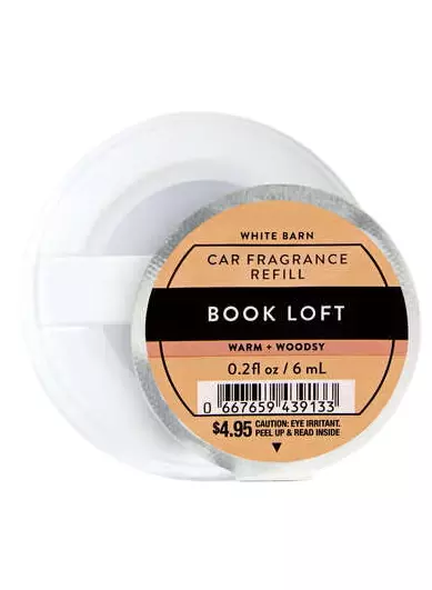 Book Loft Car Fragrance Refill Bath and Body Works