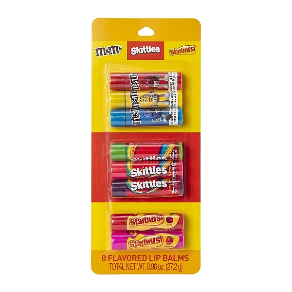 Kit com 8 protetores labiais sabor doce da Mars®