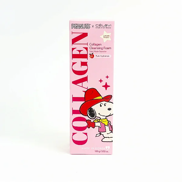 Celavi - Snoopy Espuma de limpeza com colágeno e amendoim 100g