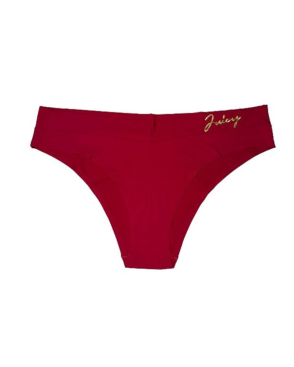 Calcinha Juicy Couture sem costura Cor Cereja - TAM: G