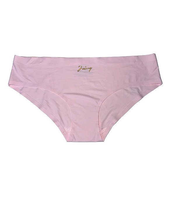 Calcinha Juicy Couture sem costura Cor Rosa Claro - Tam: M