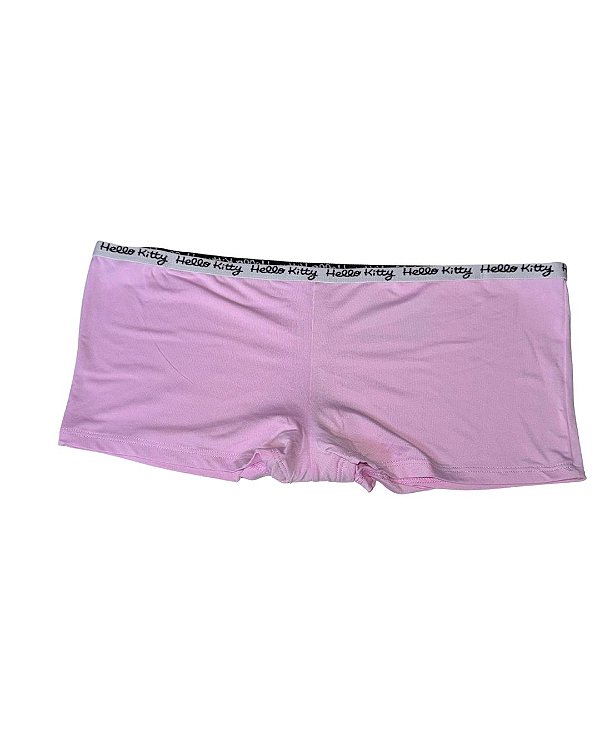 Calcinha Tipo Shorts Hello Kitty Rosa Claro - Tam: GG