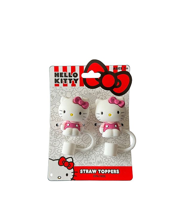 Protetor de Canudo Hello Kitty com 2 Unidades