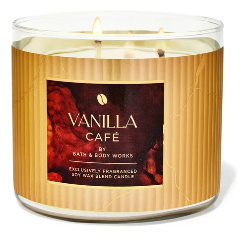 Vanilla Café - Vela 3 Pavios Bath and Body Works