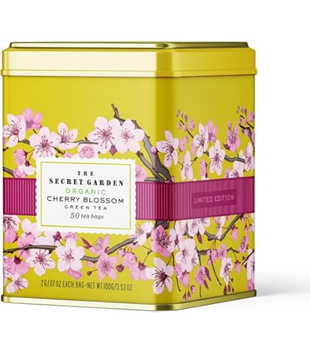 The Secret Garden Organic - Cherry Blossom Green Tea - 50 tea bags