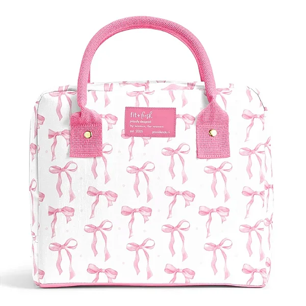 Bolsa Térmica Fit & Fresh laços rosa