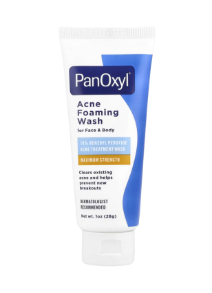 PanOxyl, Espuma de Limpeza para Acne, Para Rosto e Corpo, Potência Máxima, 28 g (1 oz)