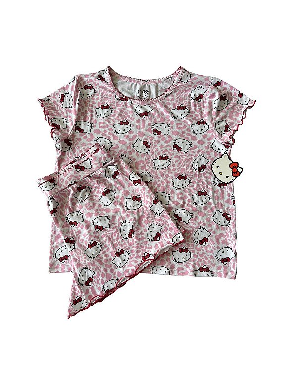 Short Doll Hello Kitty com estampas