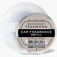 Refil aromatizador de carro Mahogany Teakwood - Bath & Body works