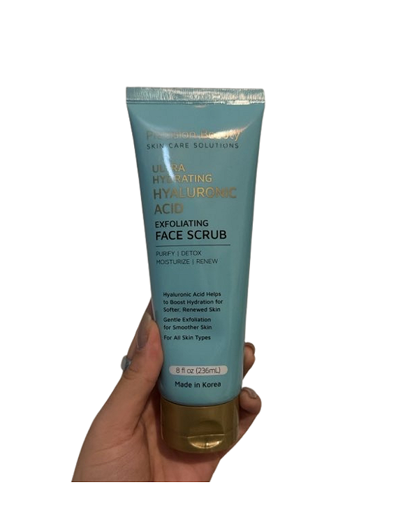 Esfoliante Facial de Ácido Hialurônico Precision Beauty, Ultra Hidratante e Esfoliante, 163 g