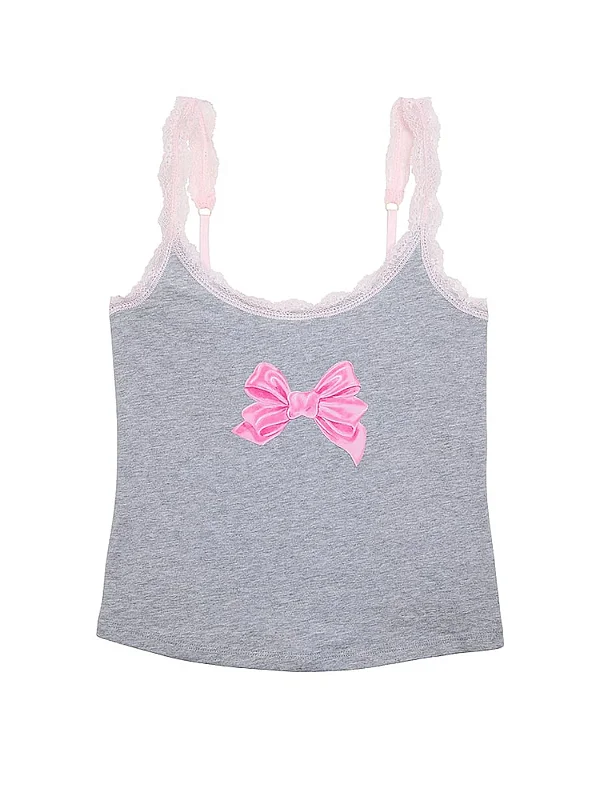 PINK x LoveShackFancy Cotton Camiseta Tamanho G