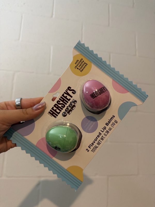 Lip balm Hershey's com 2 Unidades em formato de ovo