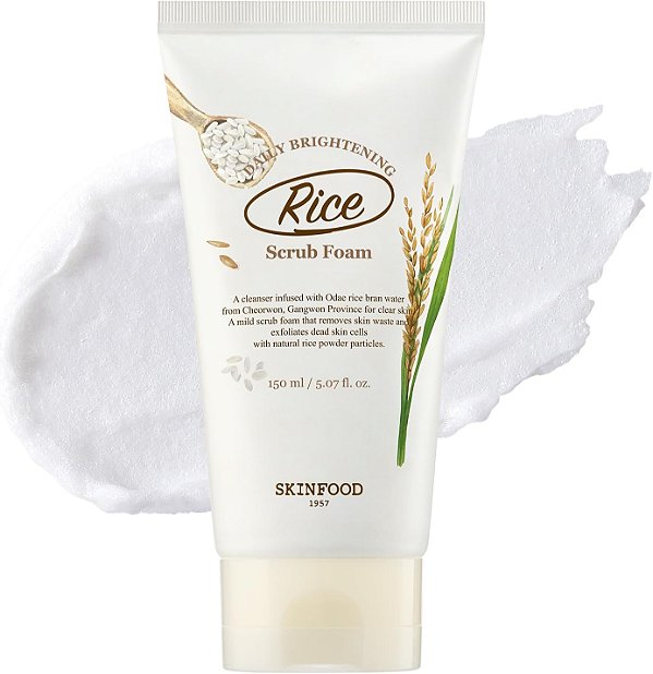 SKIN FOOD Espuma Esfoliante Clareadora Diária de Arroz 150ml