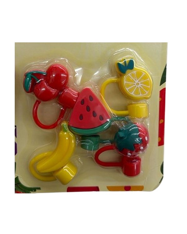 Protetor de canudo Frutas - UNIDADE