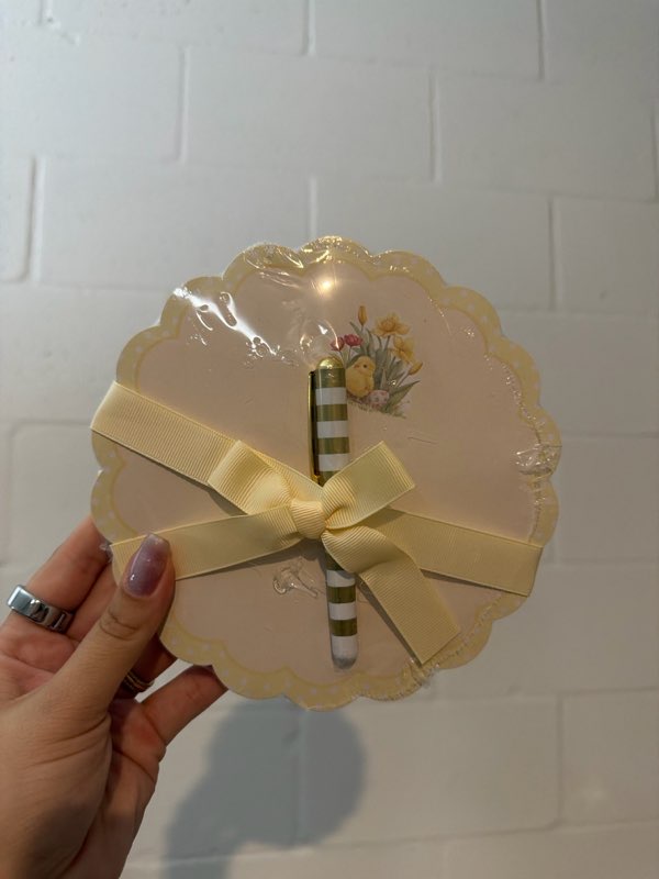 Bloco de anotações + Caneta