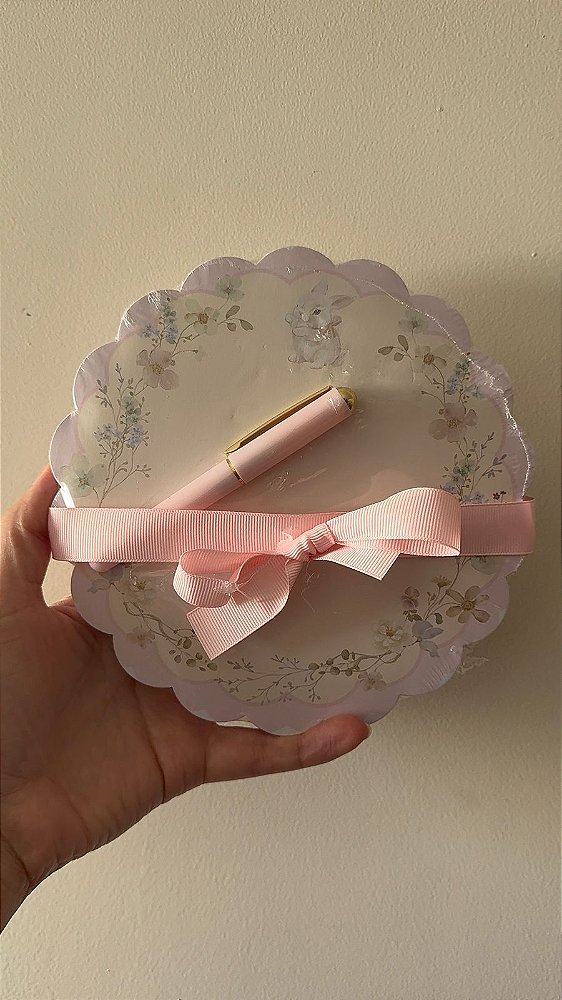 Bloco de anotações Coelhinho + Caneta