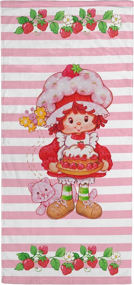 Toalha de Banho/Piscina/Praia Moranguinho - Toalha 100% Algodão