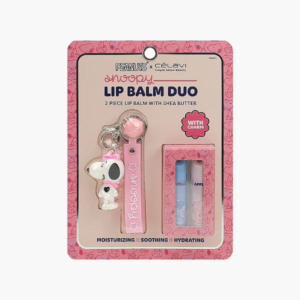 Lib Balm Snoopy com 2 unidades + com chaveiro - Célavi