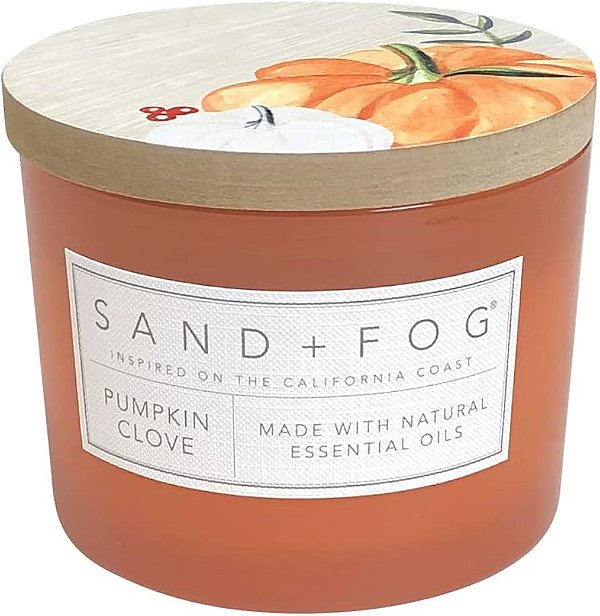 Sand + Fog Vela Perfumada Cinnamon Pumpkin 2 Pavios