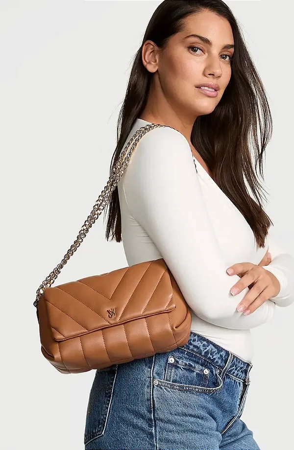 Bolsa Victoria's Secret Crossbody Caramelo