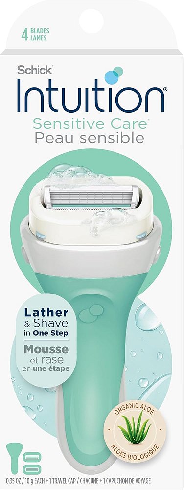 Schick Intuition Para Mulheres Com Pele Sensível com Aloe Orgânico