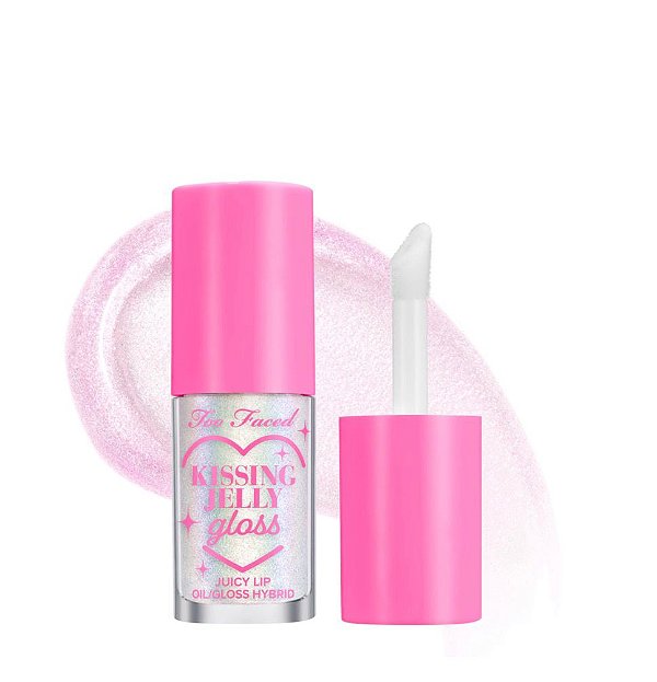 Lip Oil Gloss Kissing Jelly Too Faced - Cor: Strawberry Frosting