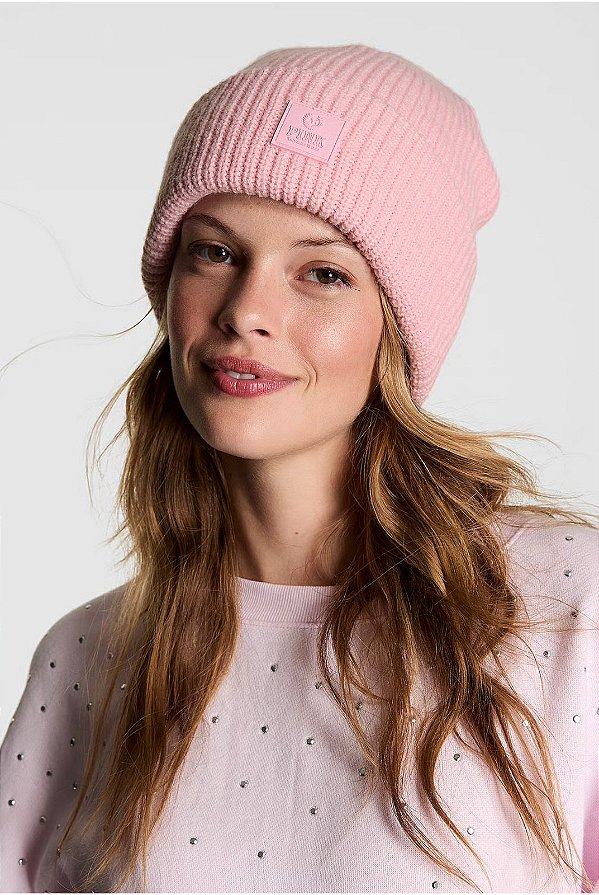 Gorro de tricô PINK by Victória's Secret