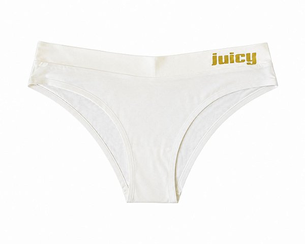 Calcinha Juicy Couture sem costura Branca - Tam:GG
