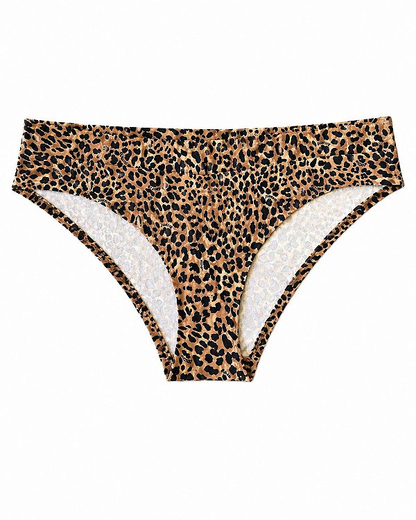 Calcinha Juicy Couture Sem costura Animal Print - Tam:GG