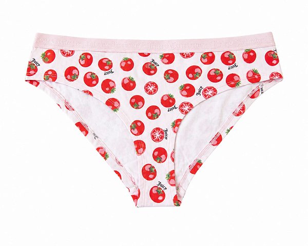 Clacinha Juicy Couture com costura Algodão Tomates - Tam: GG
