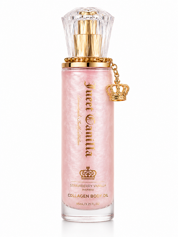 Collagen Body Oil Strawberry Vanilla 95ml – Óleo Corporal Iluminador Juicy Couture - 120ml