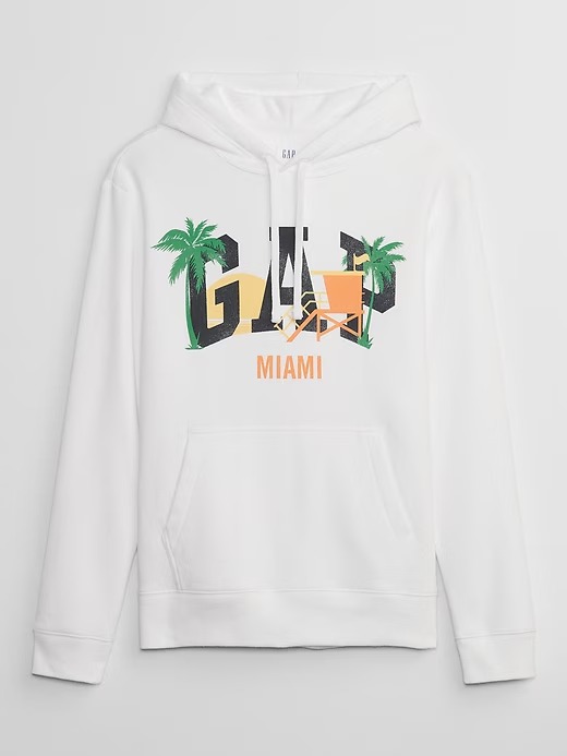 Moletom Gap City Logo Hoodie Branco - Tam: G