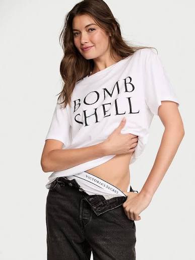 Camiseta Oversized algodão Bombshell Victória's Secret - Tam: P