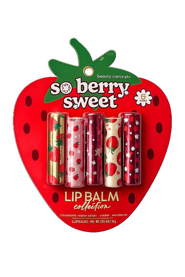 Kit Lip Balm Beauty Concepts – So Berry Sweet Collection | 5 Unidades