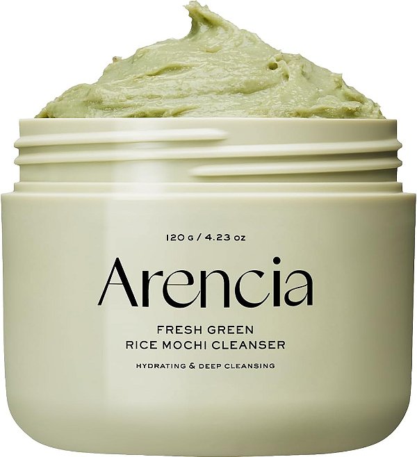 ARENCIA Sabonete Facial e Esfoliante Diário com Pó de Arroz, Água de Arroz e Chá Verde (120 g)