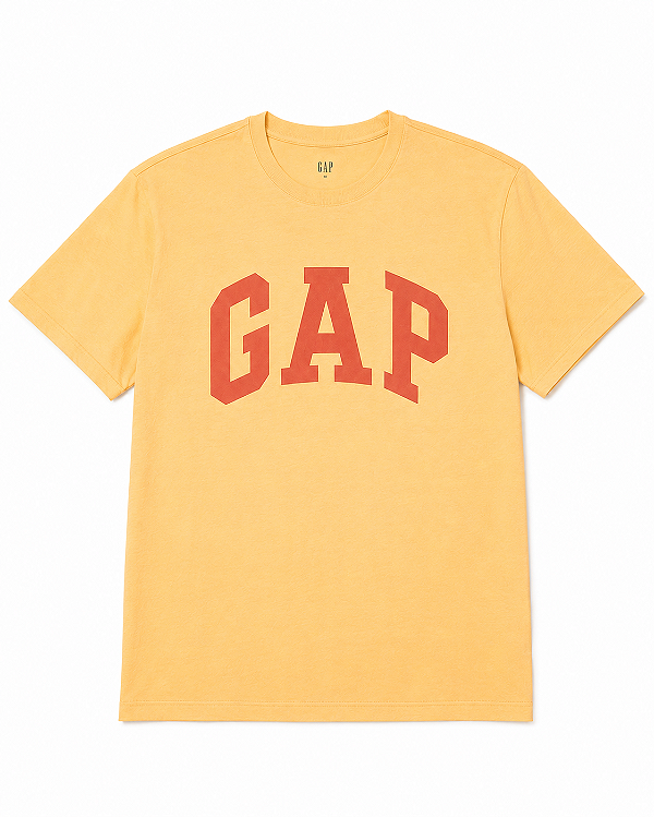 Camiseta gola careca GAP Laranja - Tam:G