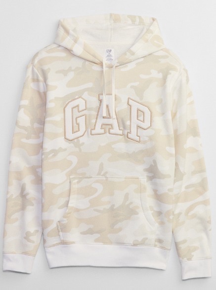 Moletom com Capuz e Logo Gap Camuflado - Tam: G