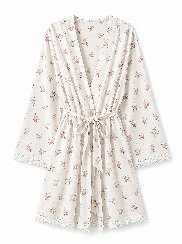 Robe Feminino Primark Floral com Renda – Tam: M