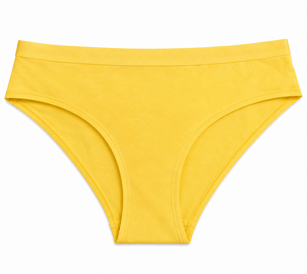 Calcinha Algodão com Costura Juicy Couture Amarela - Tam:G