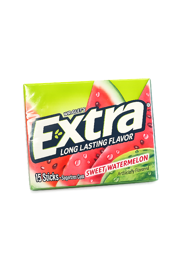Extra Chiclete Sem Açúcar Sabor Melancia | 15 Sticks