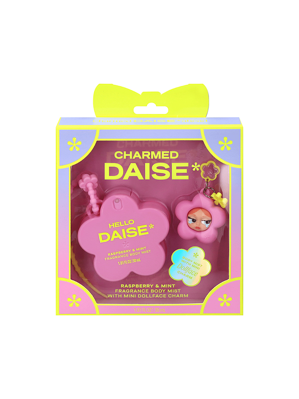 kit - Daise Charmed Raspberry & Mint Fragrance Body Mist with Mini Dollface Charm